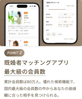 既婚者クラブ　累計会員数